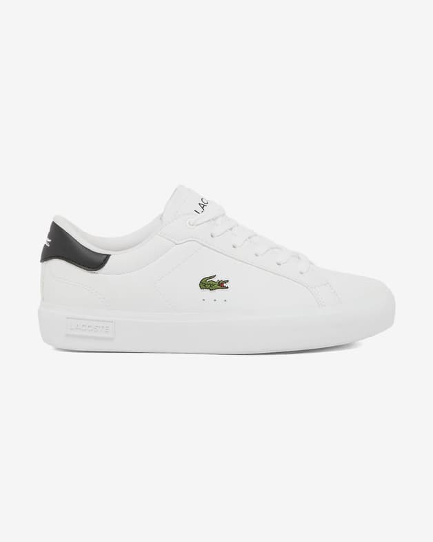 Zapatillas Lacoste Powercourt blanco puro azul marino junior - #1