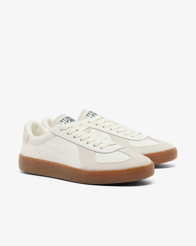 Zapatillas Lacoste Baseshot Pro Suede blanco beige mujer - #5