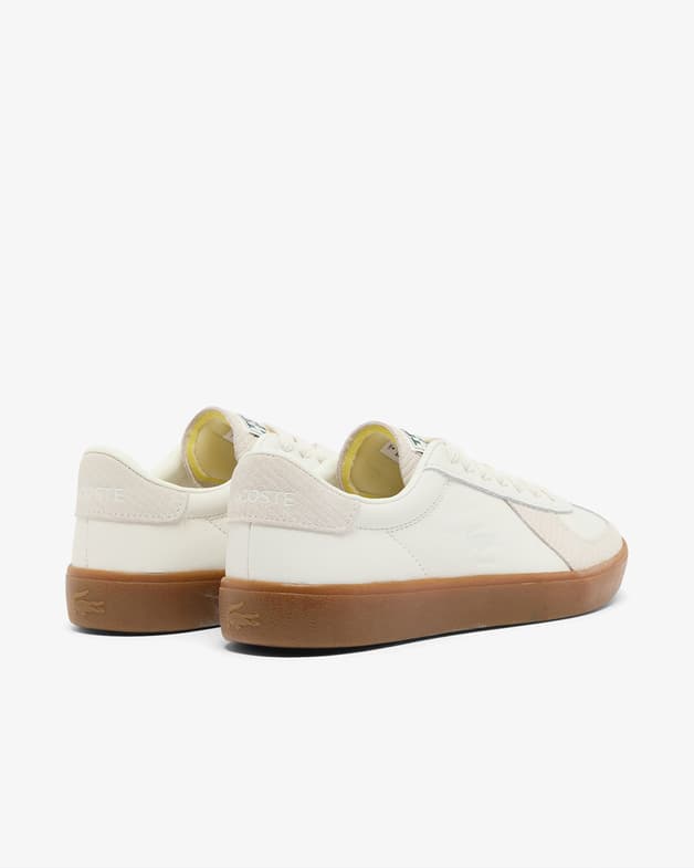 Zapatillas Lacoste Baseshot Pro Suede blanco beige mujer - #6