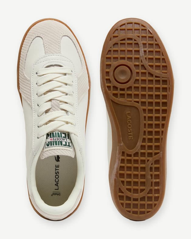 Zapatillas Lacoste Baseshot Pro Suede blanco beige mujer - #2