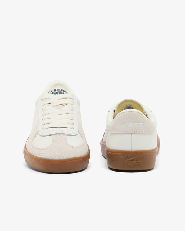 Zapatillas Lacoste Baseshot Pro Suede blanco beige mujer - #4