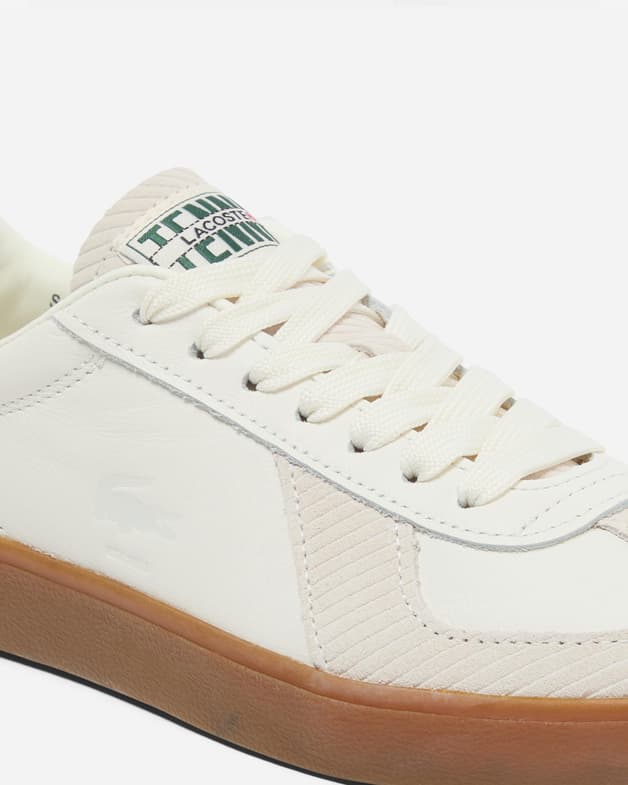 Zapatillas Lacoste Baseshot Pro Suede blanco beige mujer - #3