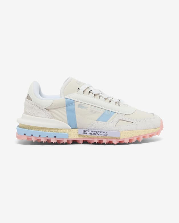 Zapatillas Lacoste Elite Active blanco azul rosa claro mujer - #1