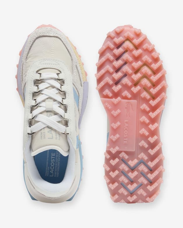 Zapatillas Lacoste Elite Active blanco azul rosa claro mujer - #4
