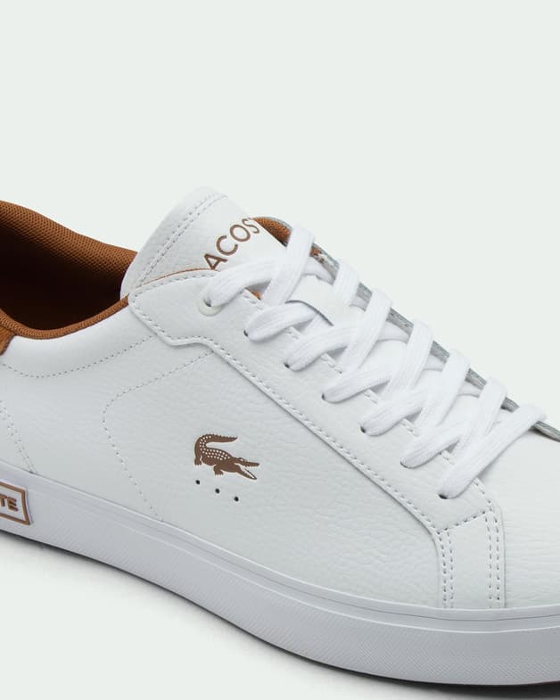 Zapatillas Lacoste Powercourt blanco marrón - #4
