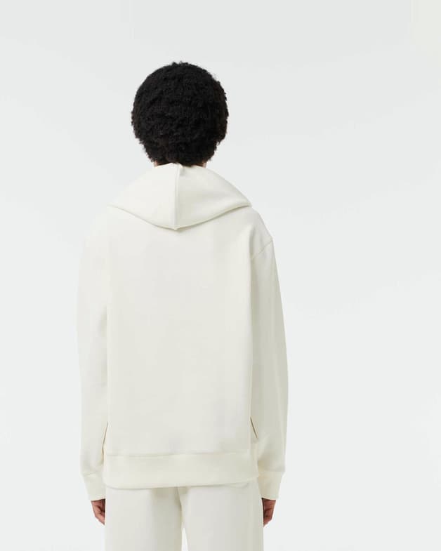 Sudadera con capucha Lacoste Relaxed Fit Double Face blanco mujer - #2