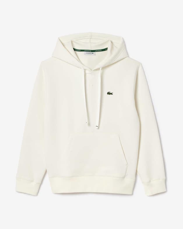 Sudadera con capucha Lacoste Relaxed Fit Double Face blanco mujer - #5