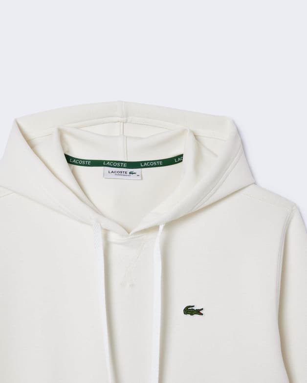 Sudadera con capucha Lacoste Relaxed Fit Double Face blanco mujer - #6