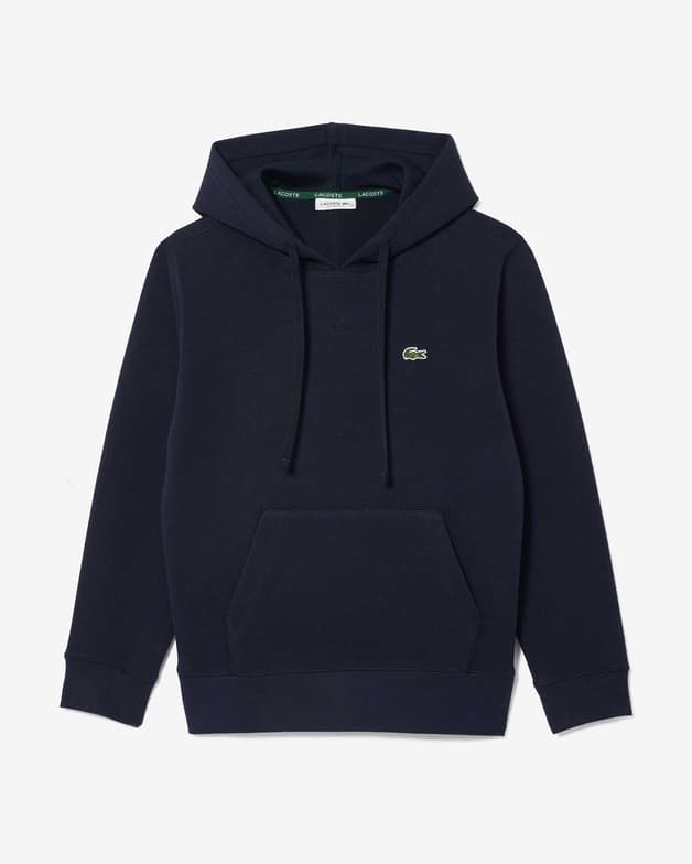 Sudadera con capucha Lacoste Relaxed Fit Double Face azul marino mujer - #4