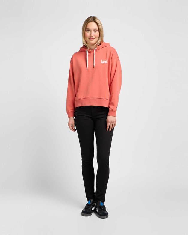 Sudadera con capucha Lee Essential naranja mujer - #4
