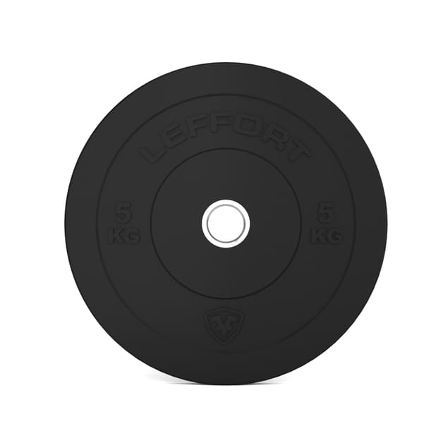 Pack 2 discos olímpicos Leffort Bumper 5 kg - #1