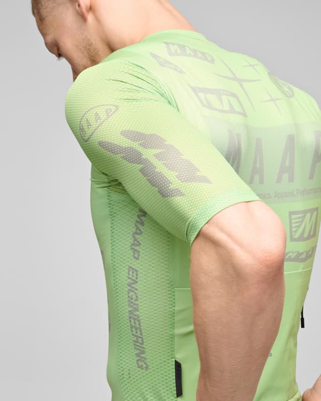 Maillot MAAP Drome Pro Air 3.0 manga corta verde lima - #3