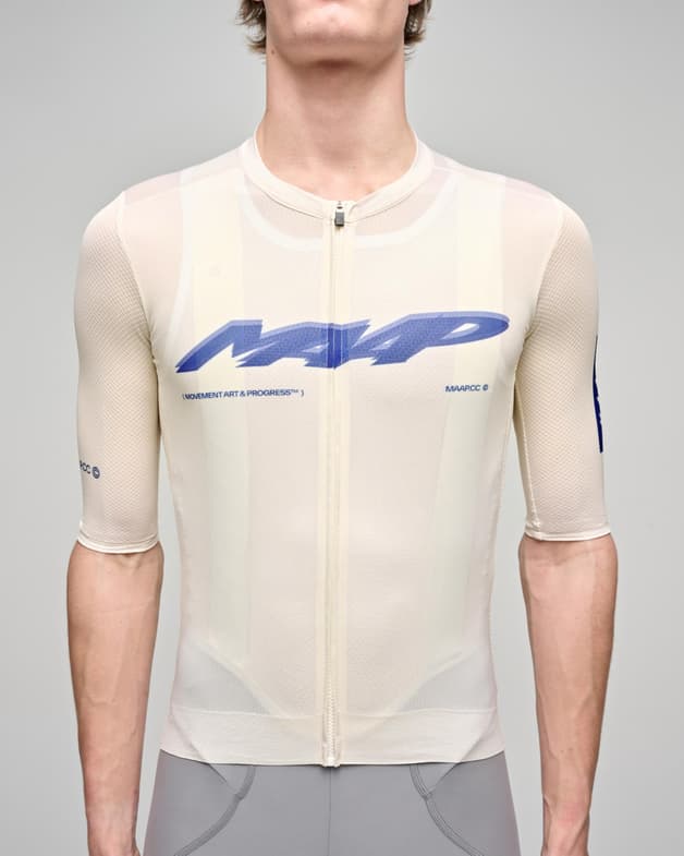 Maillot MAAP Blaze Pro Air 3.0 manga corta blanco beige - #3