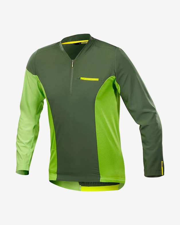 Maillot Mavic XA Pro LS manga larga verde lima - #1