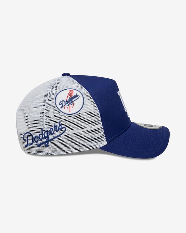 Gorra New Era Multi Patch Trucker Los Angeles Dodgers azul intenso blanco - #6