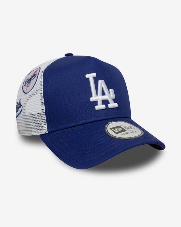 Gorra New Era Multi Patch Trucker Los Angeles Dodgers azul intenso blanco - #7