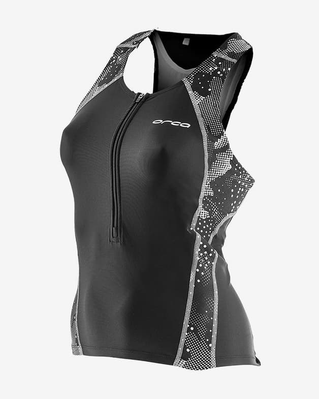 Top Orca Core Support Singlet negro blanco mujer - #1