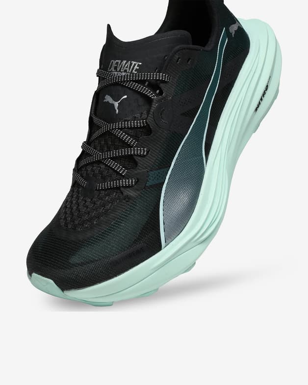 Zapatillas Puma Deviate NITRO Elite Trail negro turquesa - #4