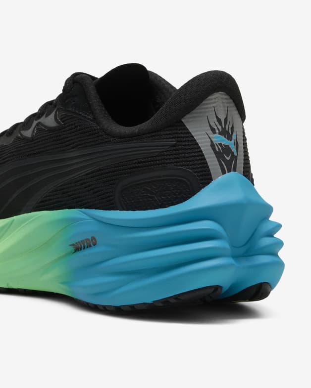 Zapatillas Puma Velocity NITRO 4 negro puro azul verde - #4