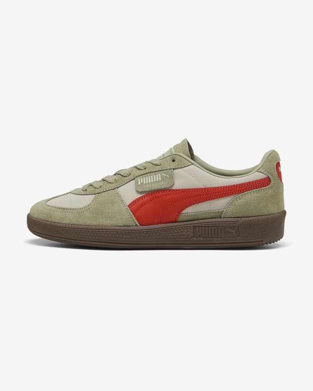 Zapatillas Puma Palermo verde beige rojo - #2