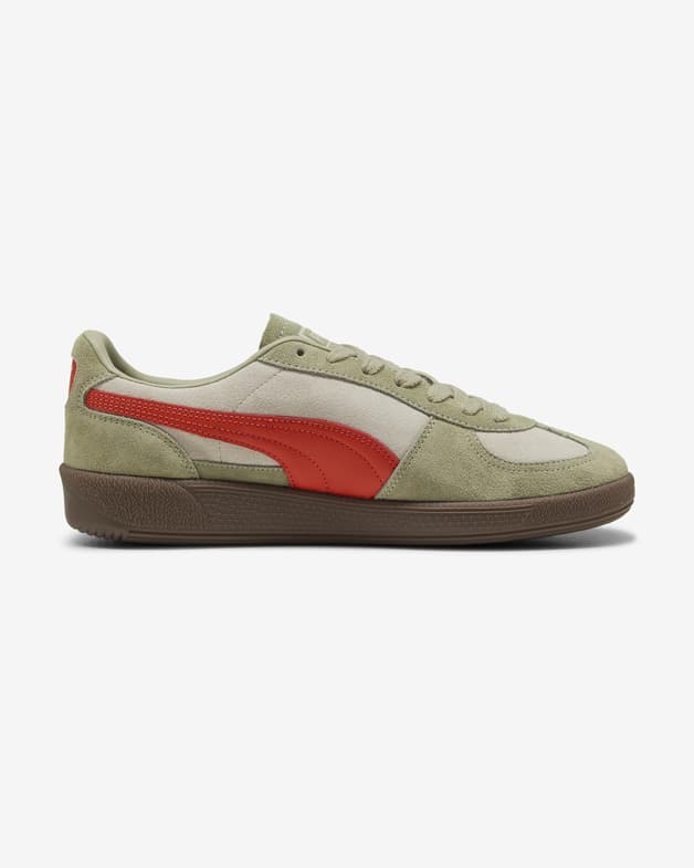Zapatillas Puma Palermo verde beige rojo - #4