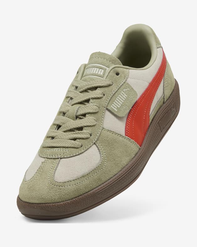 Zapatillas Puma Palermo verde beige rojo - #3
