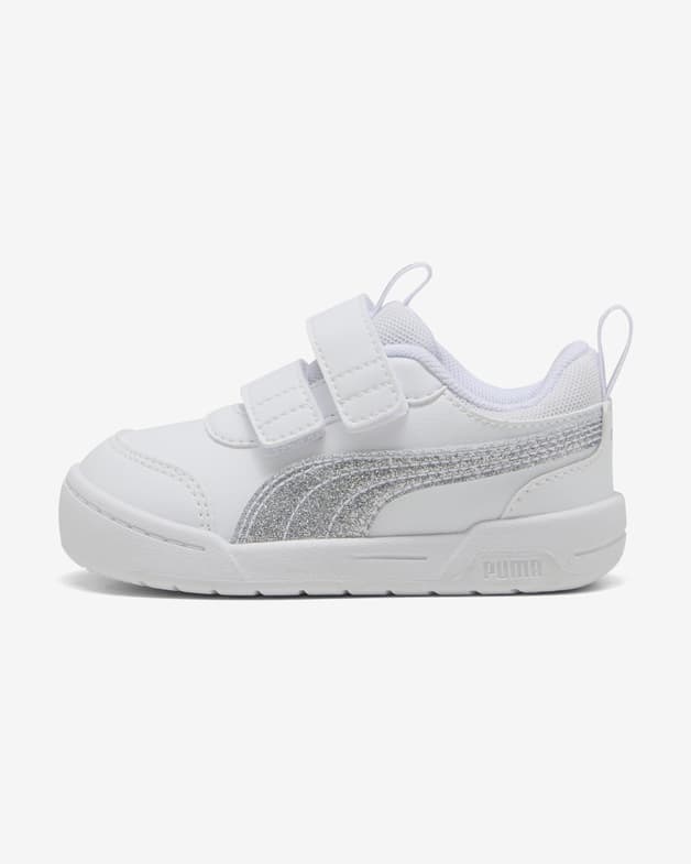 Zapatillas Puma Multiflex 2 Glitz FS blanco plateado niña - #5
