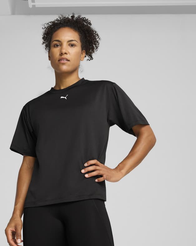 Camiseta Puma Tad Essential Relaxed manga corta negro puro mujer - #3