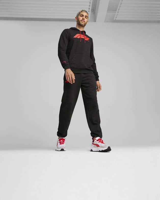 Pantalón largo Puma F1 Essential negro rojo - #4