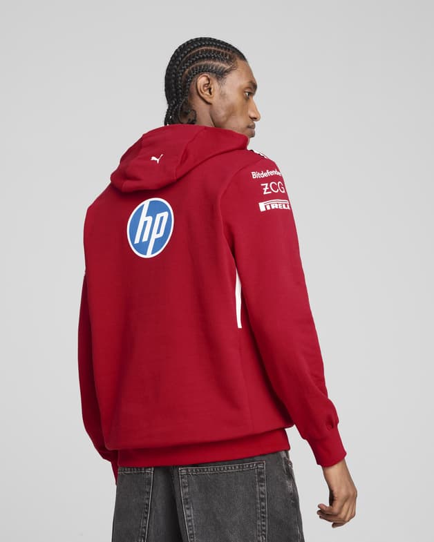Sudadera con capucha Puma Team rojo amarillo negro - #5