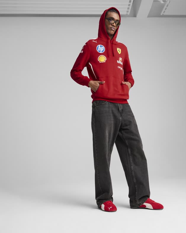 Sudadera con capucha Puma Team rojo amarillo negro - #3