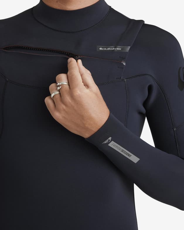 Traje de neopreno largo Quiksilver Everyday Sessions 4/3 mm chest zip negro intenso - #8