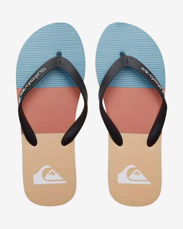 Chanclas Quiksilver Molokai Stripe azul naranja rojo - #5