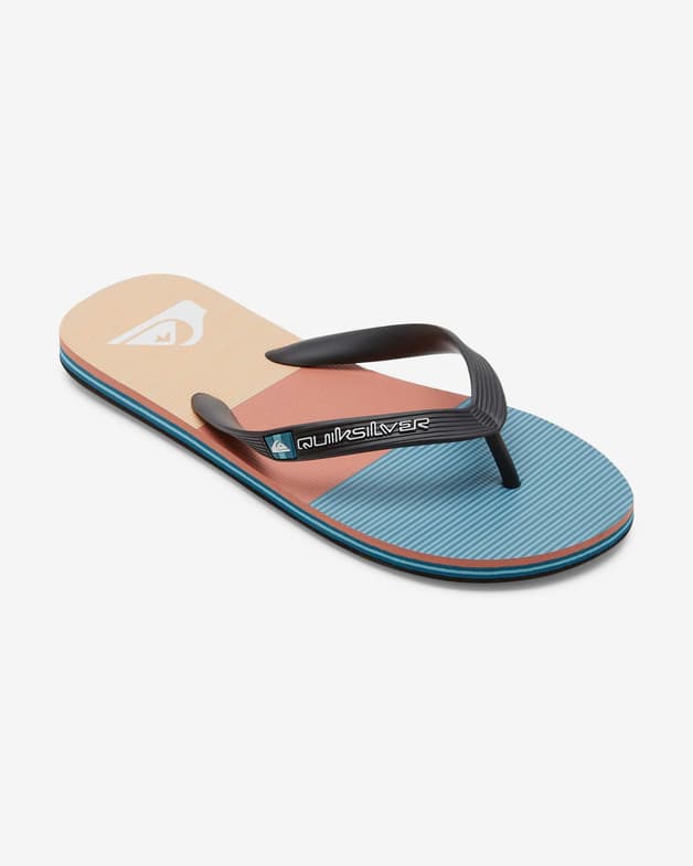 Chanclas Quiksilver Molokai Stripe azul naranja rojo - #2