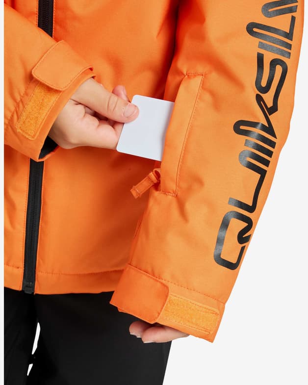 Chaqueta con capucha Quiksilver Mission naranja infantil - #6