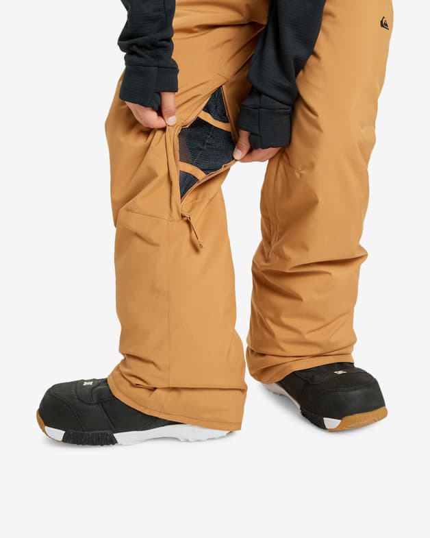 Pantalón largo Quiksilver Estate marrón claro infantil - #3