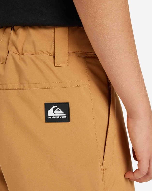 Pantalón largo Quiksilver Estate marrón claro infantil - #8