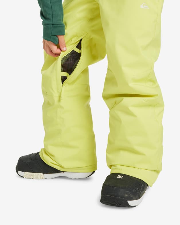 Pantalón largo Quiksilver Estate amarillo intenso infantil - #3