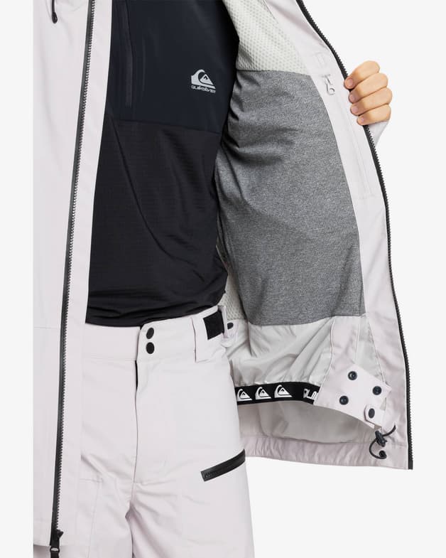 Chaqueta con capucha Quiksilver Muldrow 20K blanco - #4