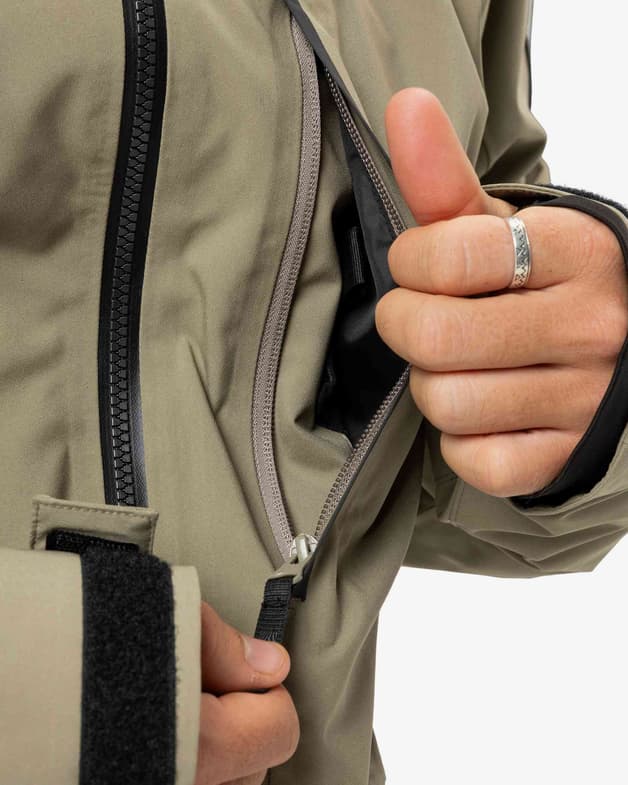 Chaqueta con capucha Quiksilver Muldrow 20K beige oscuro - #10