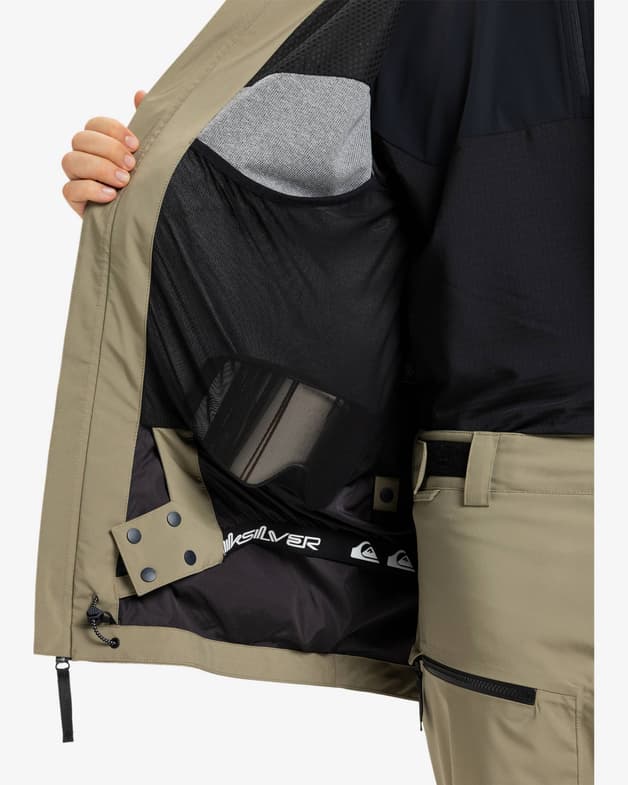 Chaqueta con capucha Quiksilver Muldrow 20K beige oscuro - #8