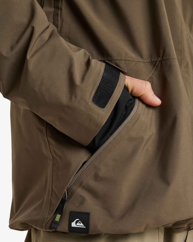Chaqueta con capucha Quiksilver Forever Stretch GORE-TEX marrón negro - #4