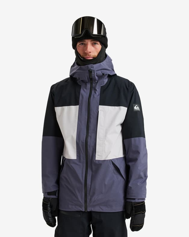 Chaqueta con capucha Quiksilver Forever Stretch GORE-TEX azul negro blanco - #1