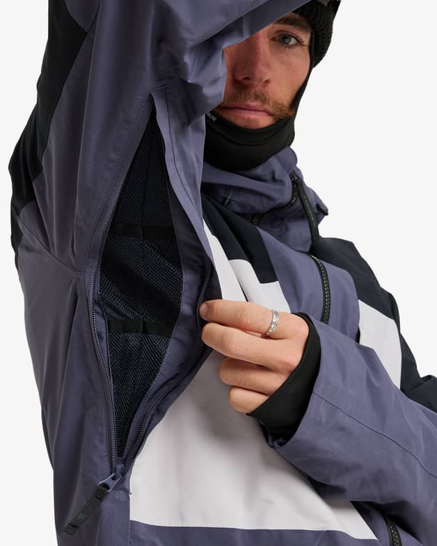 Chaqueta con capucha Quiksilver Forever Stretch GORE-TEX azul negro blanco - #9