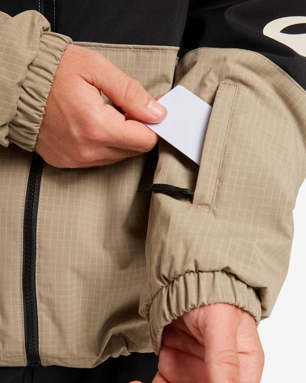 Chaqueta con capucha Quiksilver High In The Hood beige negro - #11