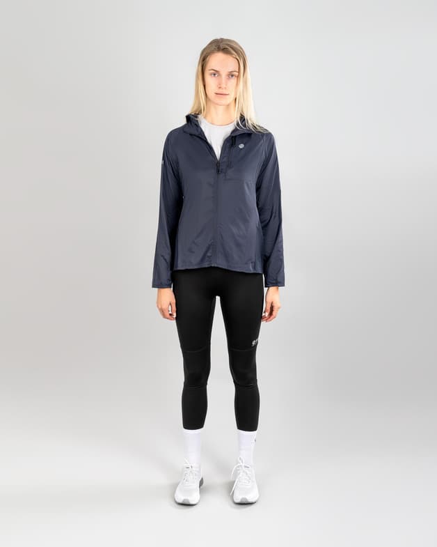 Chaqueta cortavientos con capucha Reld Trails Abyss azul oscuro mujer - #3