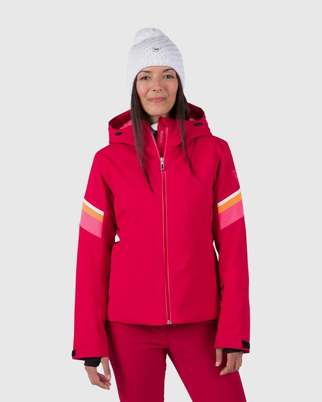 Chaqueta con capucha Rossignol Strawpile rojo mujer - #1