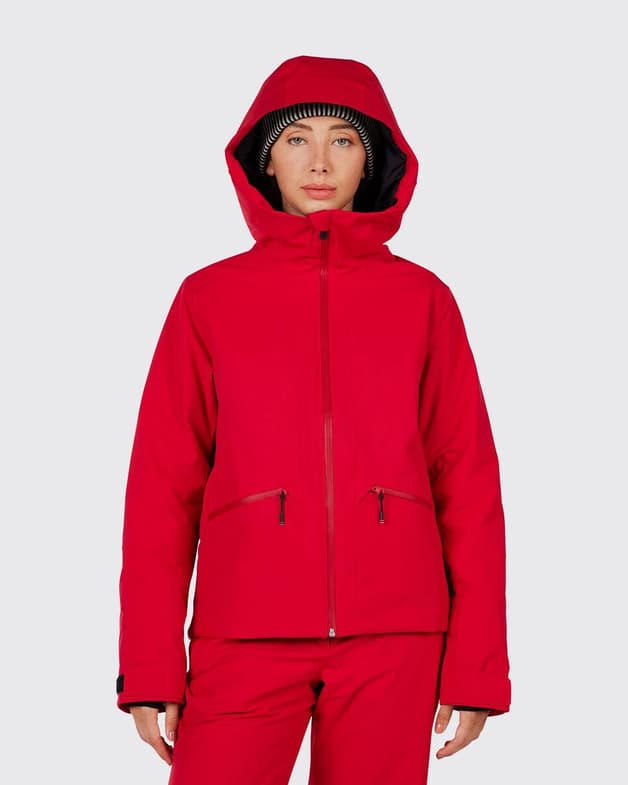 Chaqueta con capucha Rossignol Rochrun Insulated rojo mujer - #1