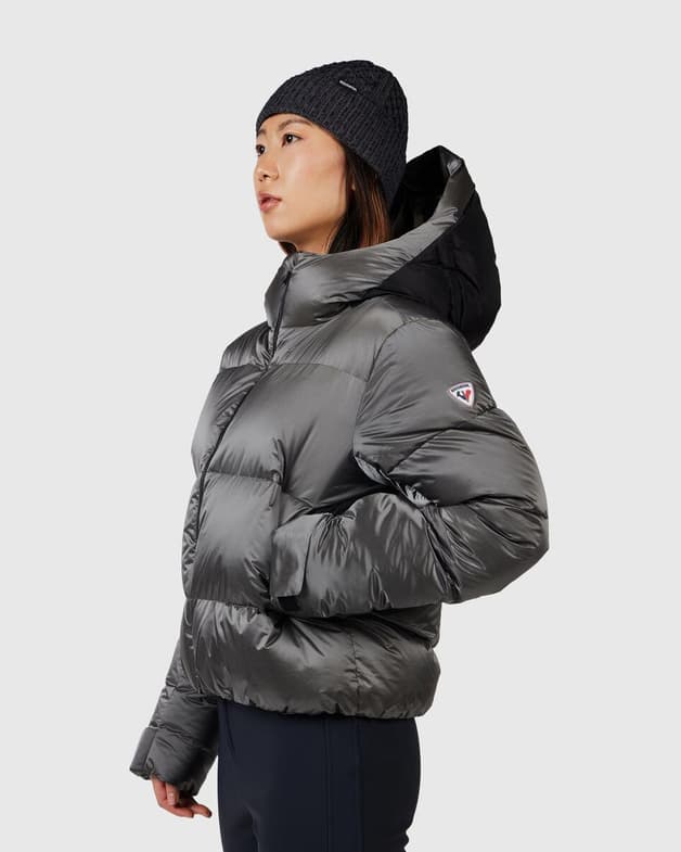 Chaqueta con capucha Rossignol Daille Down gris plateado mujer - #2