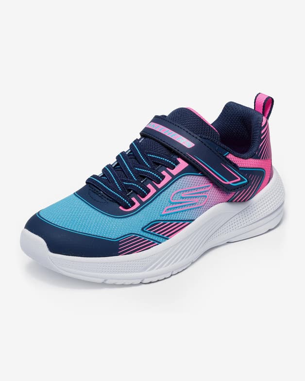Zapatillas Skechers MICROSPEC ADVANCE - OASIS POINT azul oscuro rosa niña - #4